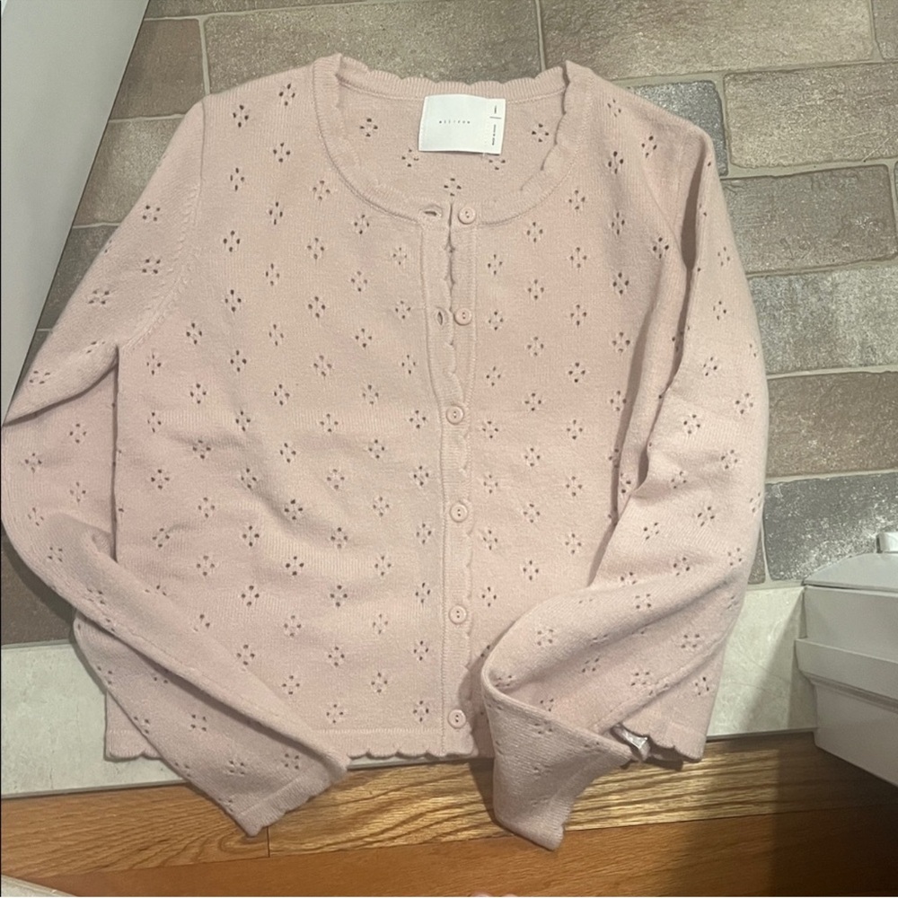 Coco McCall Pointelle Cardigan - Picture 6 of 8